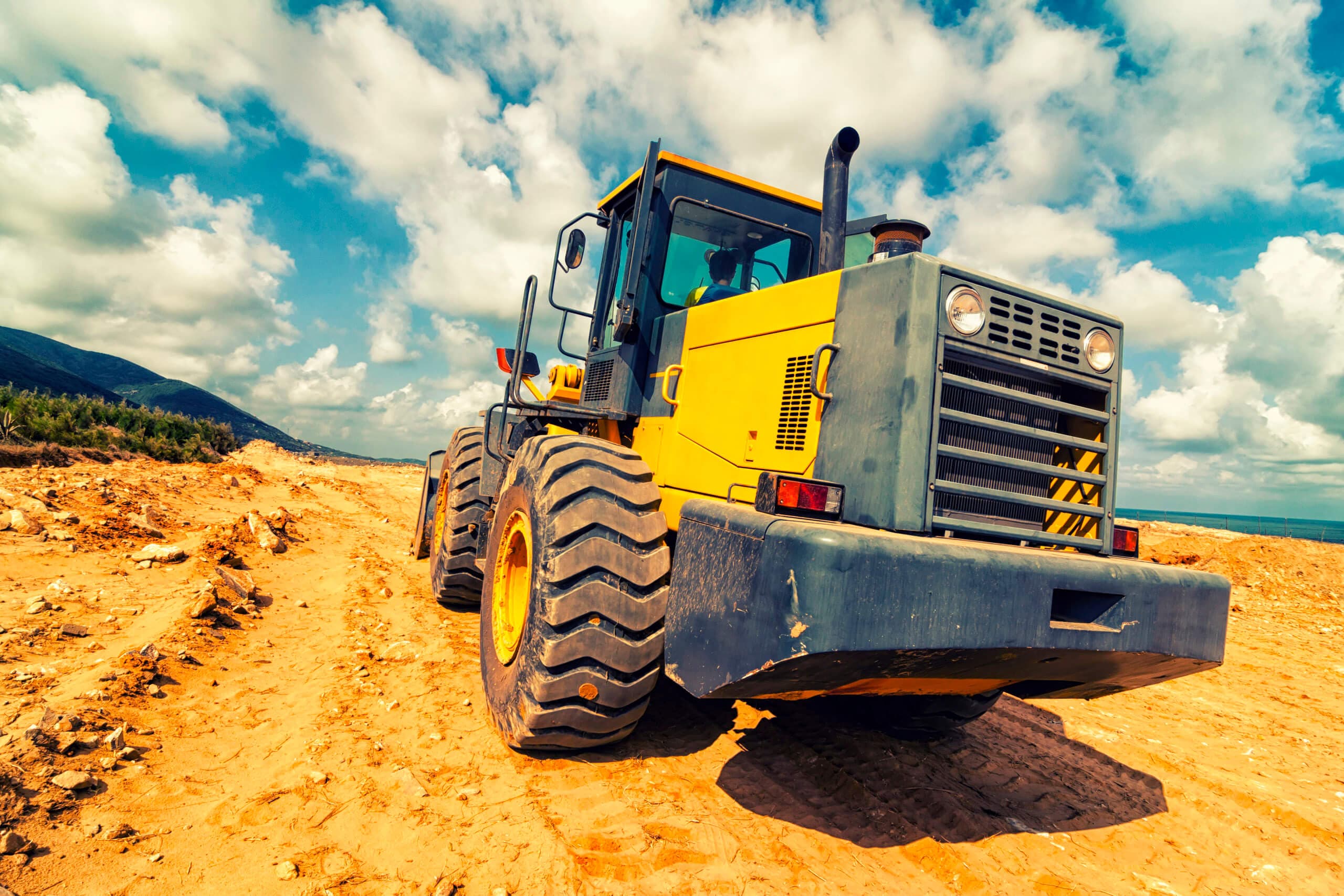 Used heavy machinery in the Dawood Ahmed & Co yard