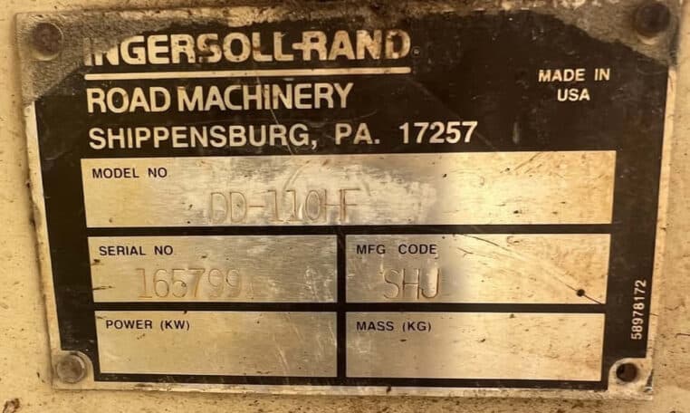 Ingersoll-Rand DD110HF Tandem Roller - Year: 2012, photo 6